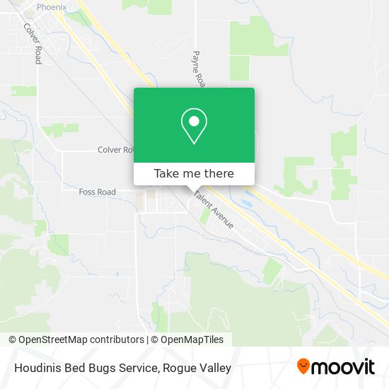 Houdinis Bed Bugs Service map