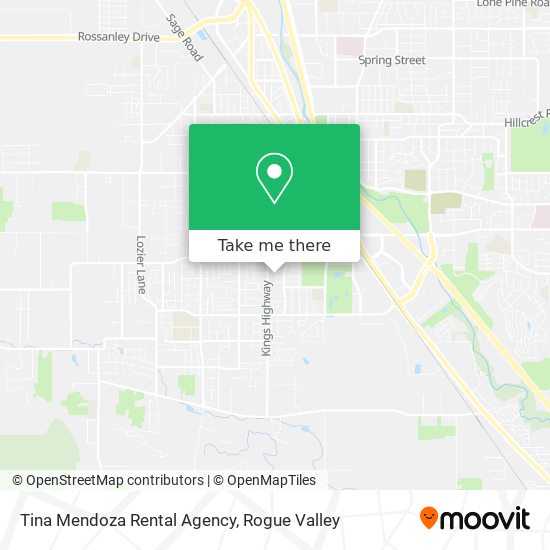 Tina Mendoza Rental Agency map