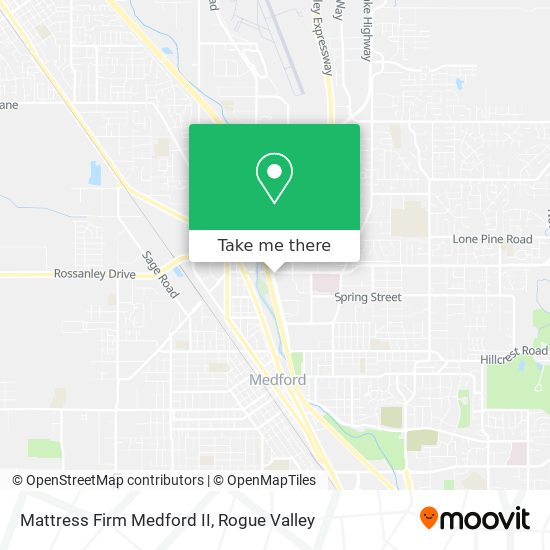 Mapa de Mattress Firm Medford II