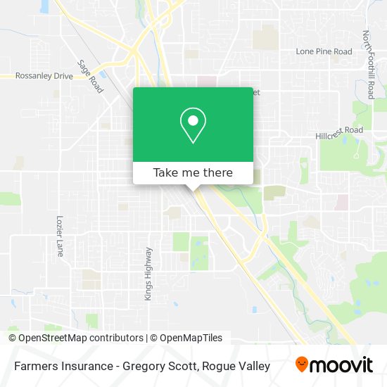 Mapa de Farmers Insurance - Gregory Scott