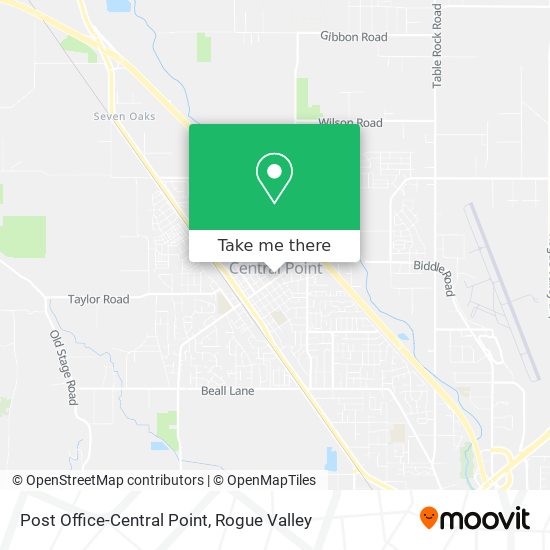 Post Office-Central Point map