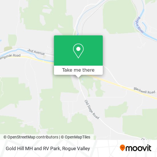 Gold Hill MH and RV Park map