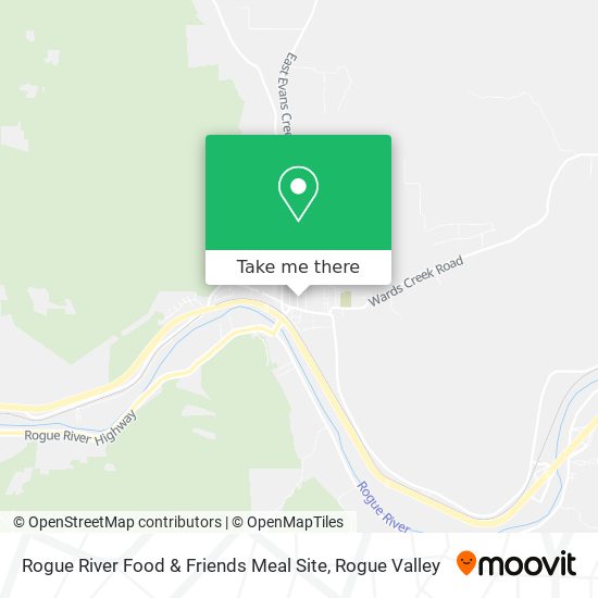 Rogue River Food & Friends Meal Site map