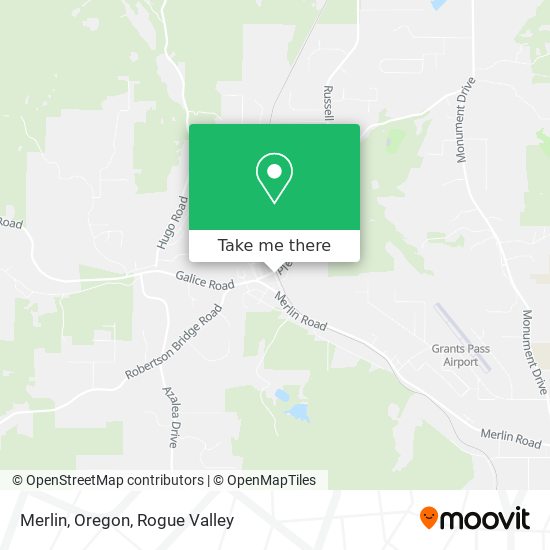 Merlin, Oregon map