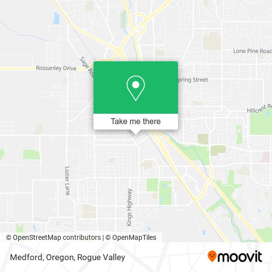 Medford, Oregon map