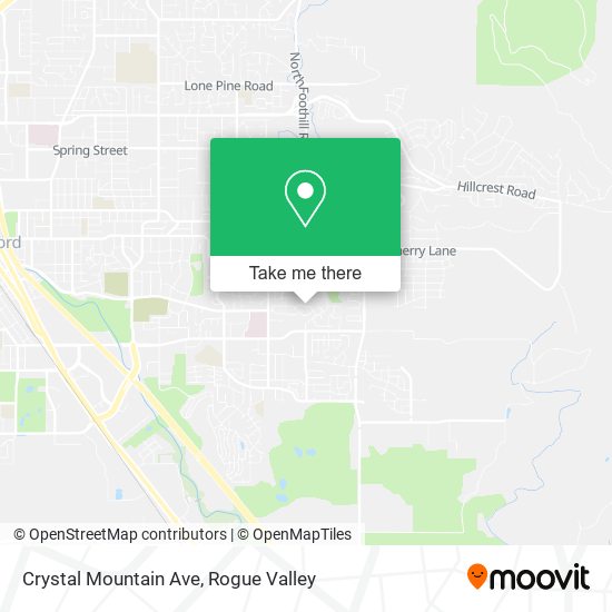 Crystal Mountain Ave map