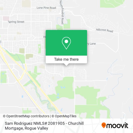 Sam Rodriguez NMLS# 2081905 - Churchill Mortgage map