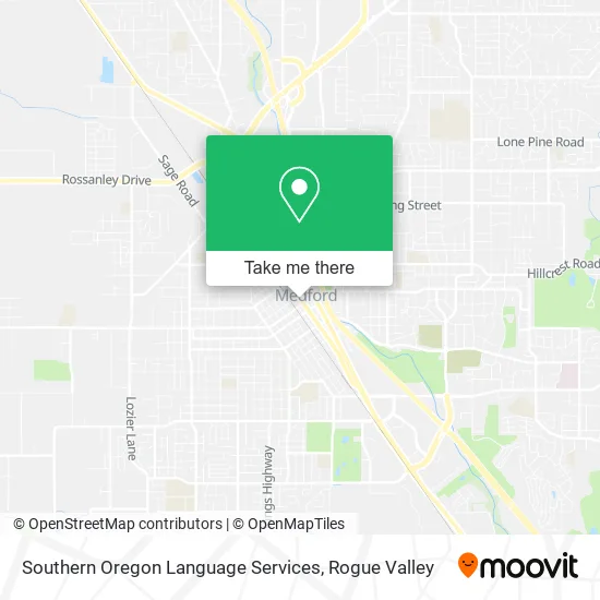 Southern Oregon Language Services map