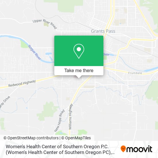 Women's Health Center of Southern Oregon P.C. map
