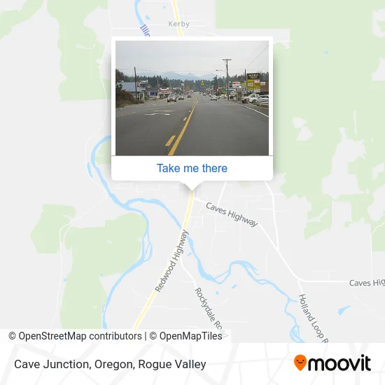 Cave Junction, Oregon map