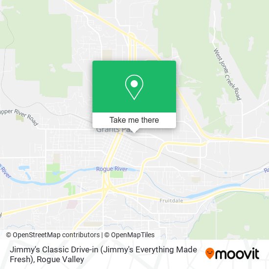 Mapa de Jimmy's Classic Drive-in (Jimmy's Everything Made Fresh)