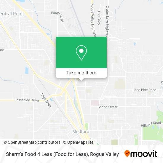 Mapa de Sherm's Food 4 Less (Food for Less)