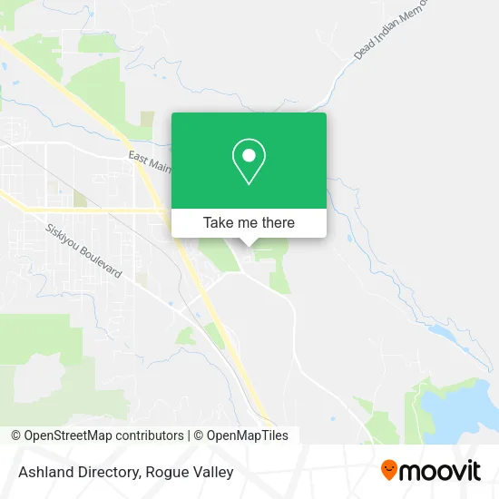 Ashland Directory map