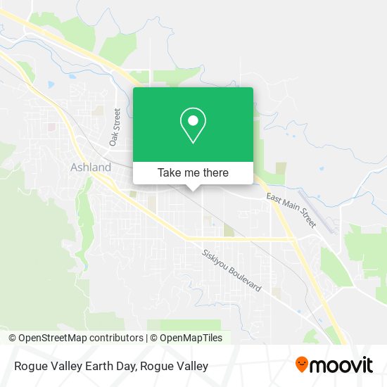 Mapa de Rogue Valley Earth Day