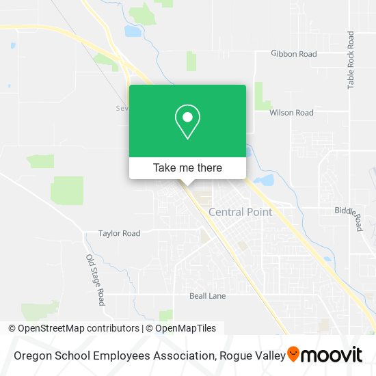 Mapa de Oregon School Employees Association