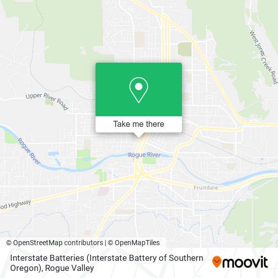 Interstate Batteries (Interstate Battery of Southern Oregon) map