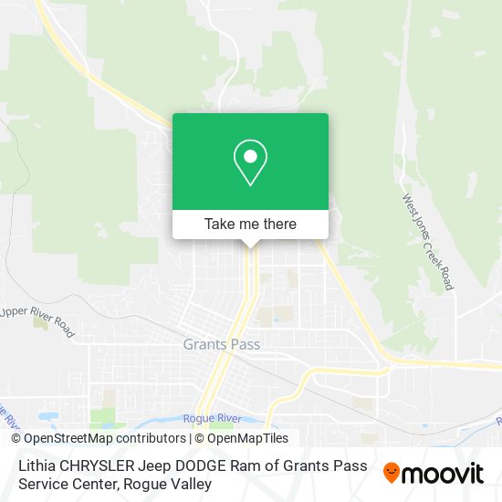 Mapa de Lithia CHRYSLER Jeep DODGE Ram of Grants Pass Service Center