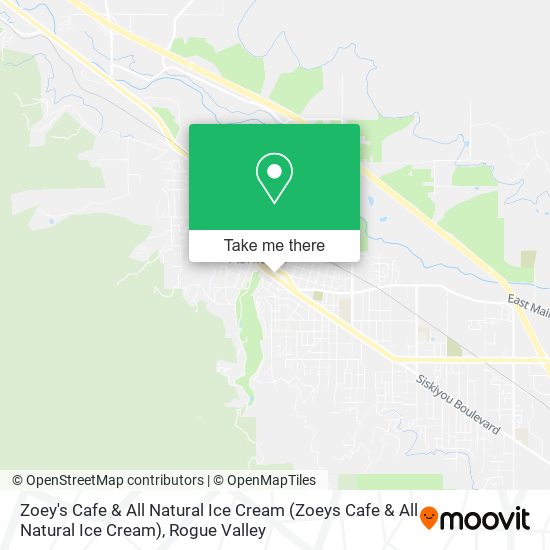 Zoey's Cafe & All Natural Ice Cream (Zoeys Cafe & All Natural Ice Cream) map
