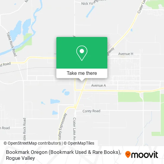 Mapa de Bookmark Oregon (Bookmark Used & Rare Books)