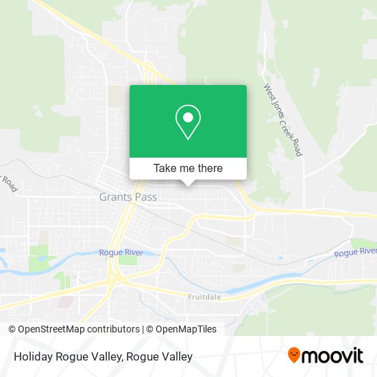 Holiday Rogue Valley map