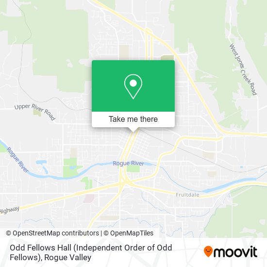 Mapa de Odd Fellows Hall (Independent Order of Odd Fellows)