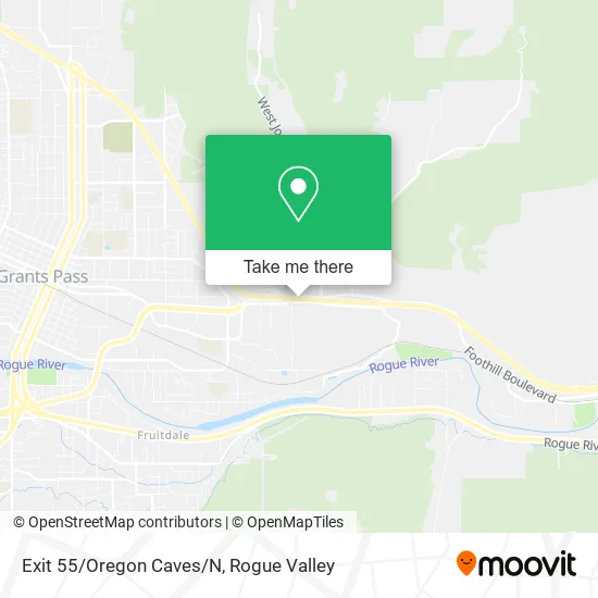 Exit 55/Oregon Caves/N map