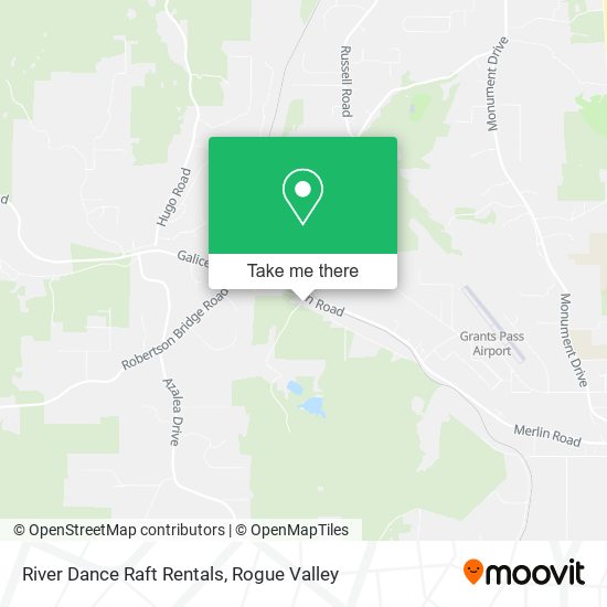 Mapa de River Dance Raft Rentals
