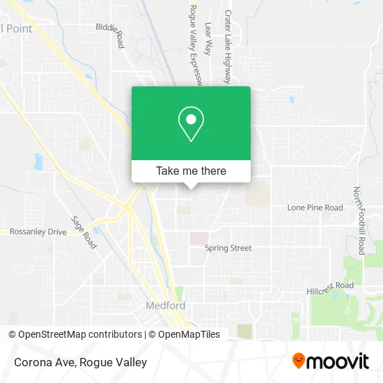 Mapa de Corona Ave
