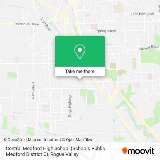 Central Medford High School (Schools Public Medford District C) map