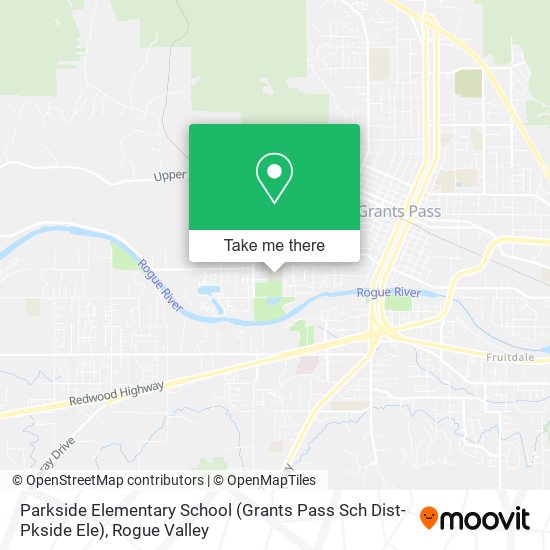 Mapa de Parkside Elementary School (Grants Pass Sch Dist-Pkside Ele)