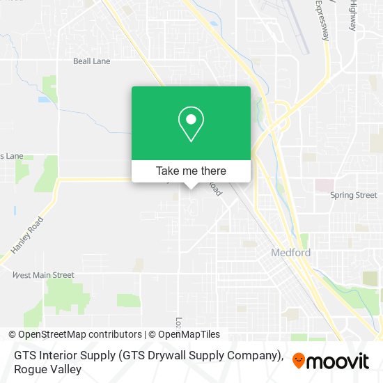 Mapa de GTS Interior Supply (GTS Drywall Supply Company)
