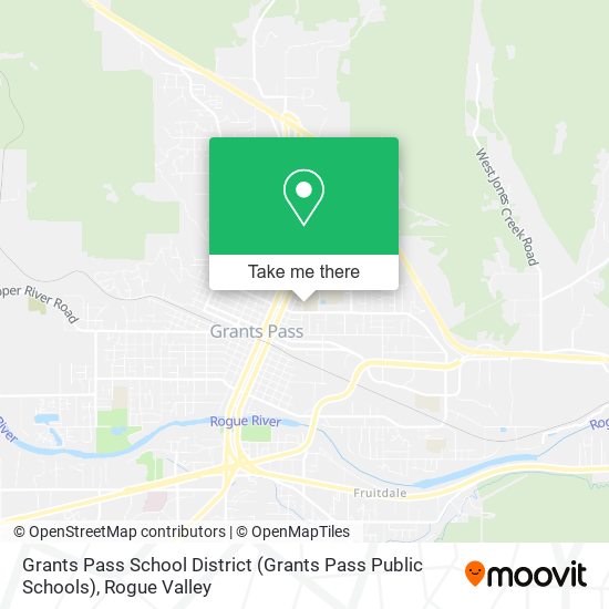 Mapa de Grants Pass School District (Grants Pass Public Schools)