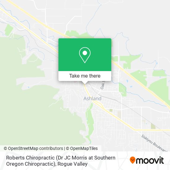 Mapa de Roberts Chiropractic (Dr JC Morris at Southern Oregon Chiropractic)