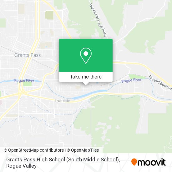 Mapa de Grants Pass High School (South Middle School)