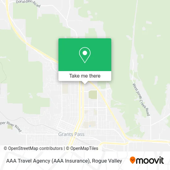 AAA Travel Agency (AAA Insurance) map