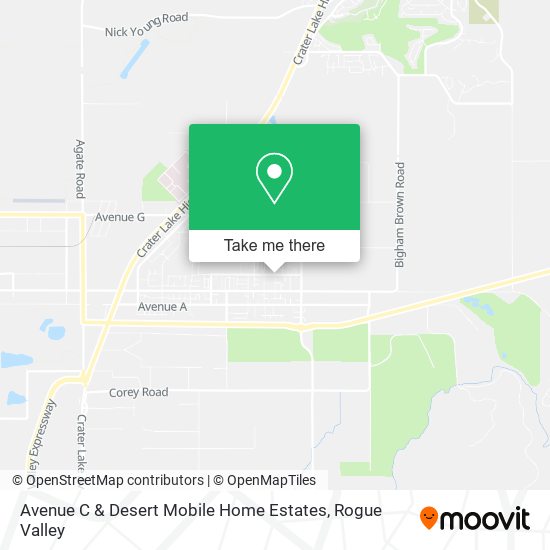 Avenue C & Desert Mobile Home Estates map