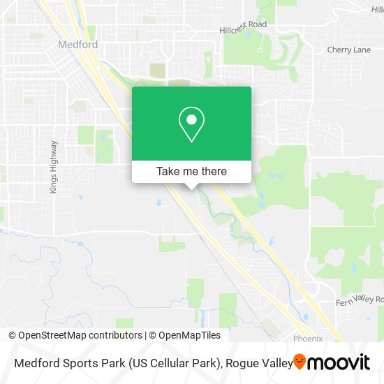 Medford Sports Park (US Cellular Park) map