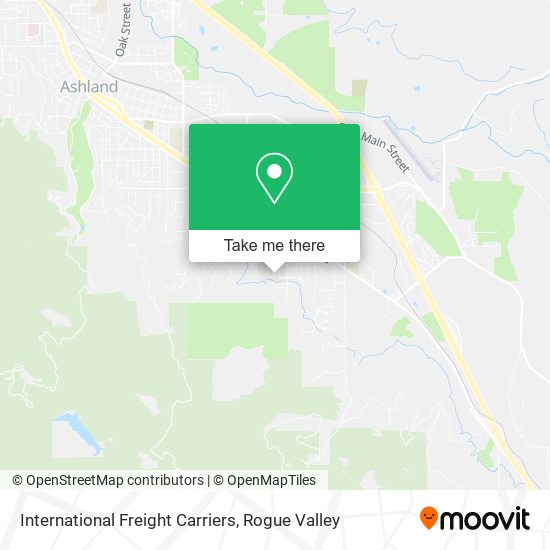 International Freight Carriers map