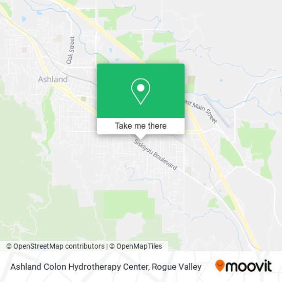 Mapa de Ashland Colon Hydrotherapy Center