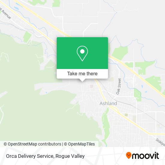 Orca Delivery Service map