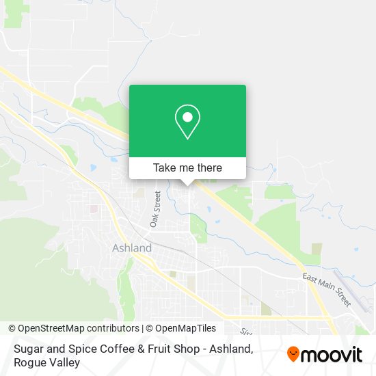 Sugar and Spice Coffee & Fruit Shop - Ashland map