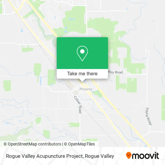 Rogue Valley Acupuncture Project map