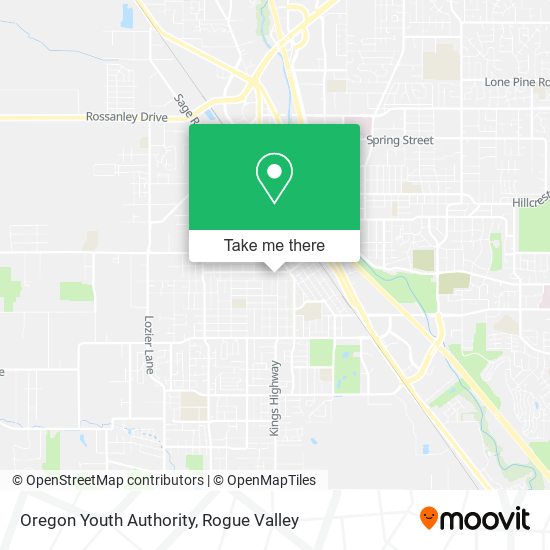 Oregon Youth Authority map