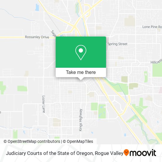 Judiciary Courts of the State of Oregon map