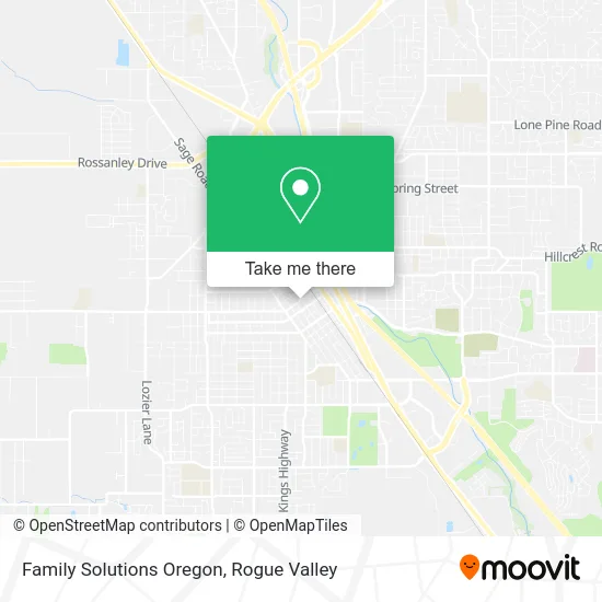 Family Solutions Oregon map