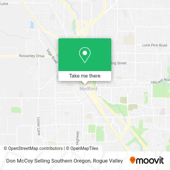 Don McCoy Selling Southern Oregon map