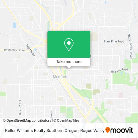 Keller Williams Realty Southern Oregon map