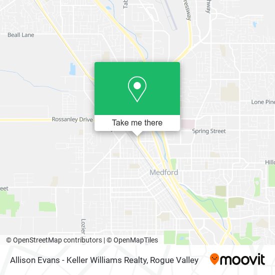 Mapa de Allison Evans - Keller Williams Realty