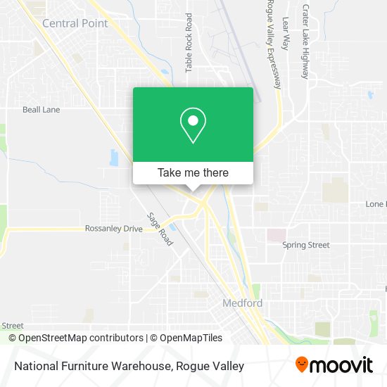 National Furniture Warehouse map