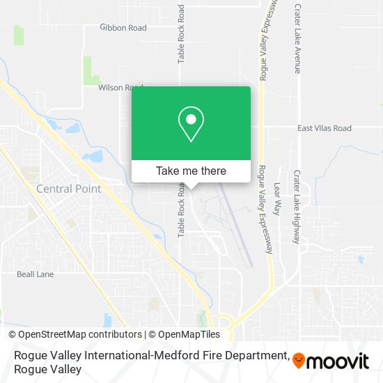 Rogue Valley International-Medford Fire Department map